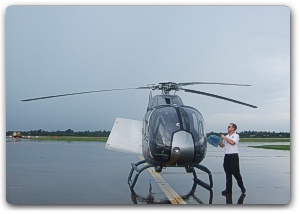 Helistar helicopter at Siem Reap Airport